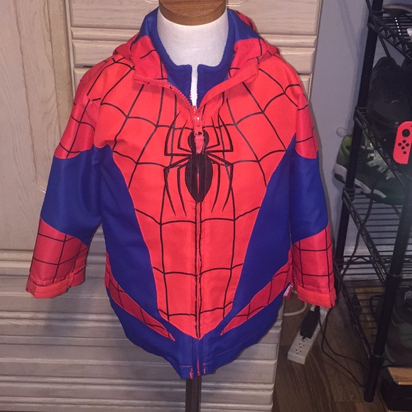 Disney Other - Disneys used spider man jacket -size 4 w/ fleece